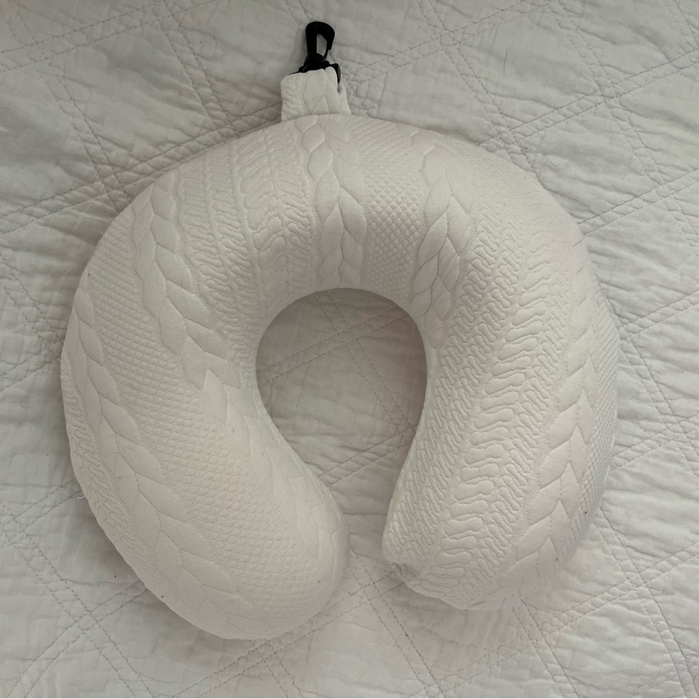 White Travel Neck Pillow
